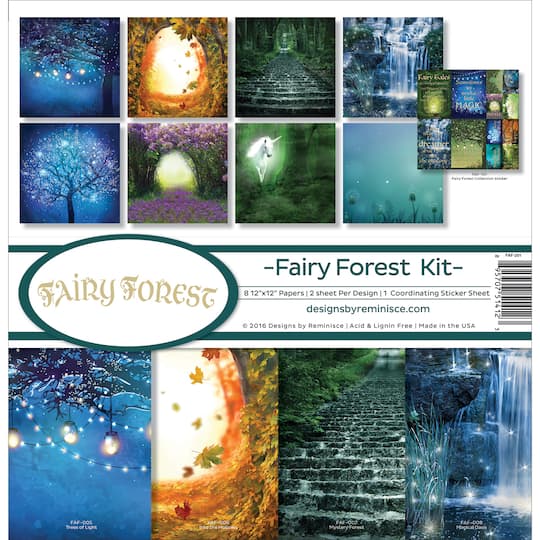 Reminisce Collection Kit 12&#x22;X12&#x22;-Fairy Forest W/Fireflies &#x26; Unicorn